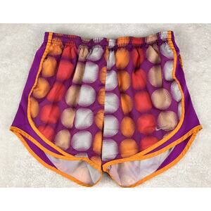 Nike Dri-FIT Tempo Running Shorts Womens Sz M Purple Orange Red Print 455702-519